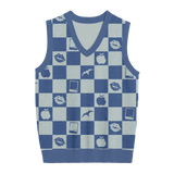 1989 Checkered Knit Vest