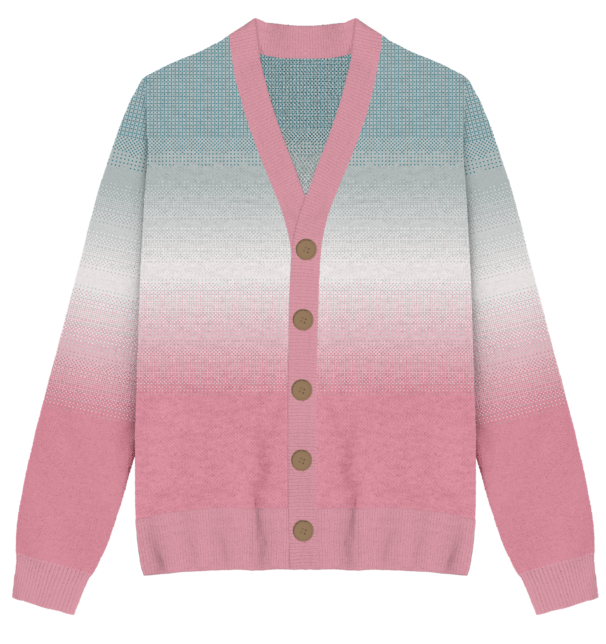 Transgender Faded Knit Cardigan