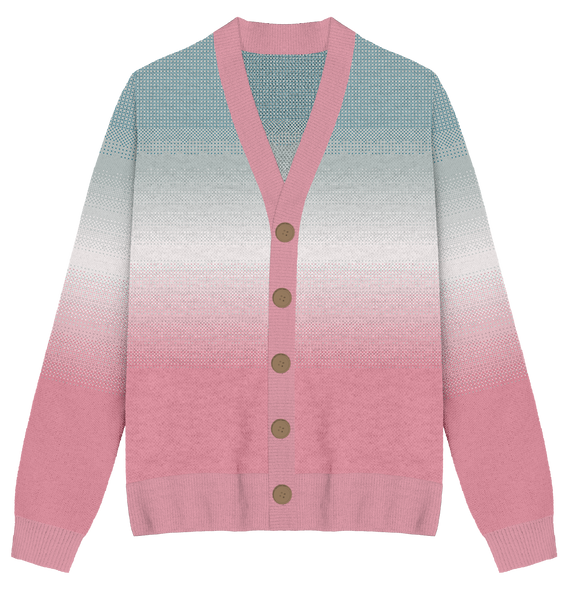 Transgender Faded Knit Cardigan