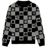 Reputation Checkered Knit Crewneck