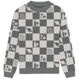 Folklore Checkered Knit Crewneck