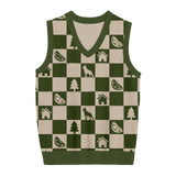 Stick Season Checkered Knit Vest