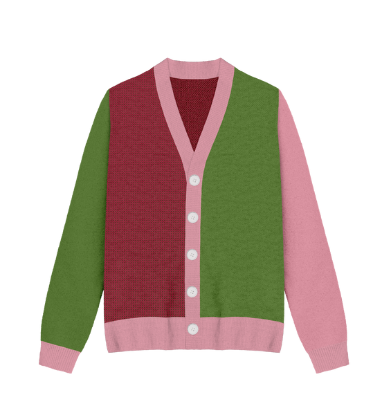 Abrosexual Colorblock Knit Cardigan