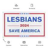 Lesbians Save America Flag