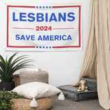 Lesbians Save America Flag