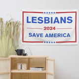 Lesbians Save America Flag