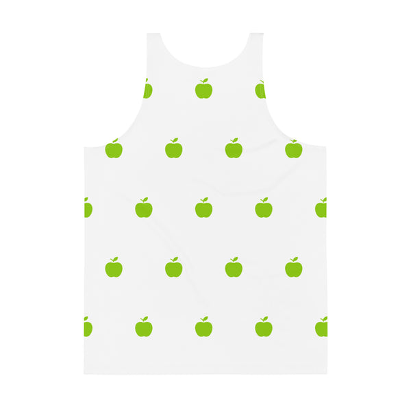 Brat Apple White Tank Top