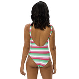 Abrosexual Flag One-Piece Swimsuit