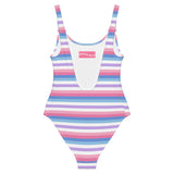 Bigender Flag One-Piece Swimsuit