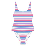 Bigender Flag One-Piece Swimsuit