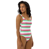 Abrosexual Flag One-Piece Swimsuit