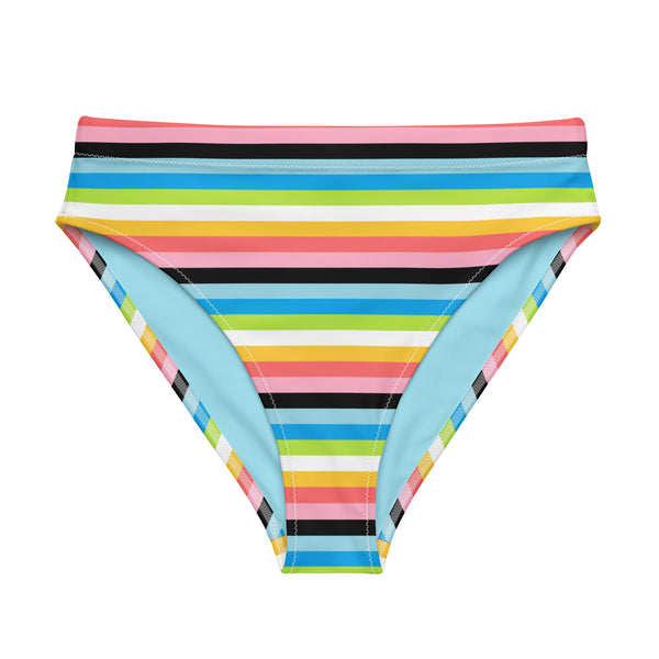 Queer Flag High-Waisted Bikini Bottom