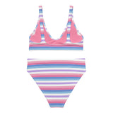 Bigender Flag High-Waisted Bikini