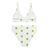 Brat Apple White High-Waisted Bikini