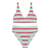 Abrosexual Flag High-Waisted Bikini