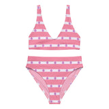 Sapphic Flag High-Waisted Bikini