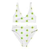 Brat Apple White High-Waisted Bikini