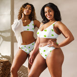 Brat Apple White High-Waisted Bikini