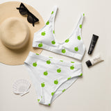 Brat Apple White High-Waisted Bikini