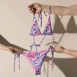 Bisexual Flowers String Bikini