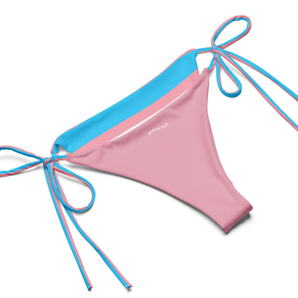 Transgender Flag String Bikini