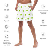 Brat Apple White Swim Trunks