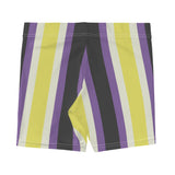 Retro Non-Binary Flag Spandex Shorts