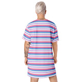 Bigender Flag T-Shirt Dress