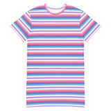 Bigender Flag T-Shirt Dress