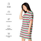 Abrosexual Flag T-Shirt Dress