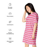 Sapphic Flag T-Shirt Dress