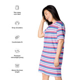 Bigender Flag T-Shirt Dress