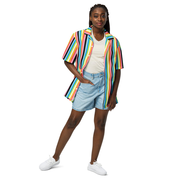 Queer Flag Button Down Shirt