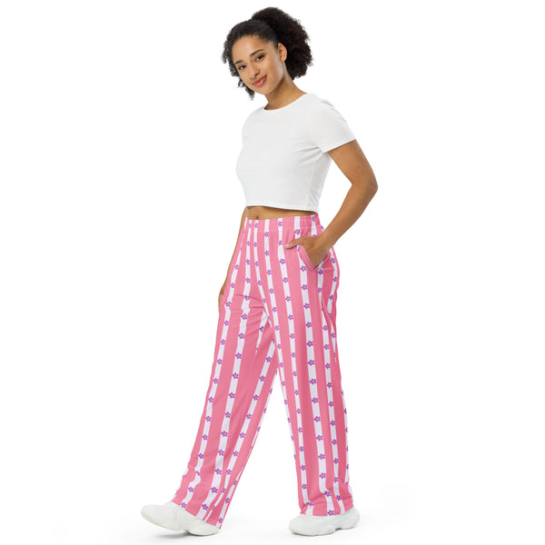 Sapphic Pride Flag Wide-Leg Pants