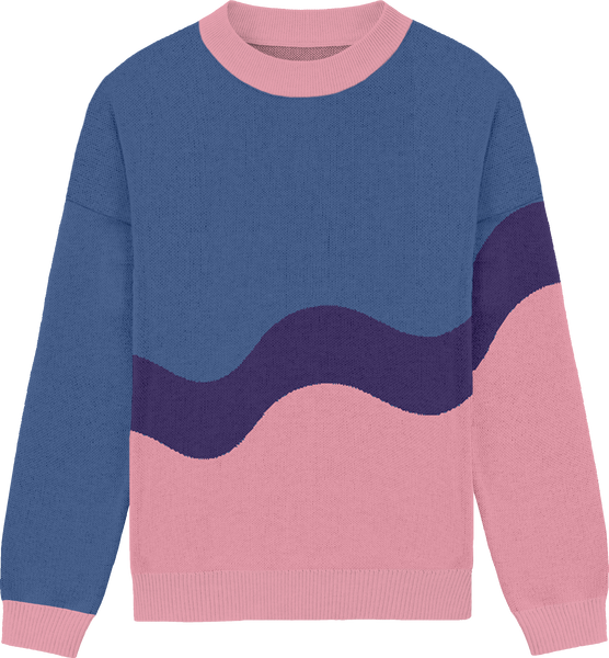 Bisexual Squiggle Knit Crewneck