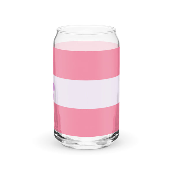 Sapphic Can-Shaped Glass