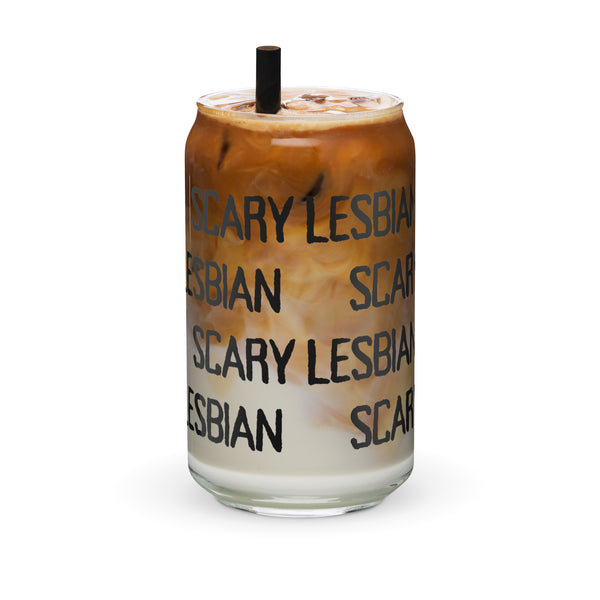 Scary Lesbian Can-Shaped Glass