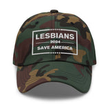 Lesbians Save America (White) Baseball Hat