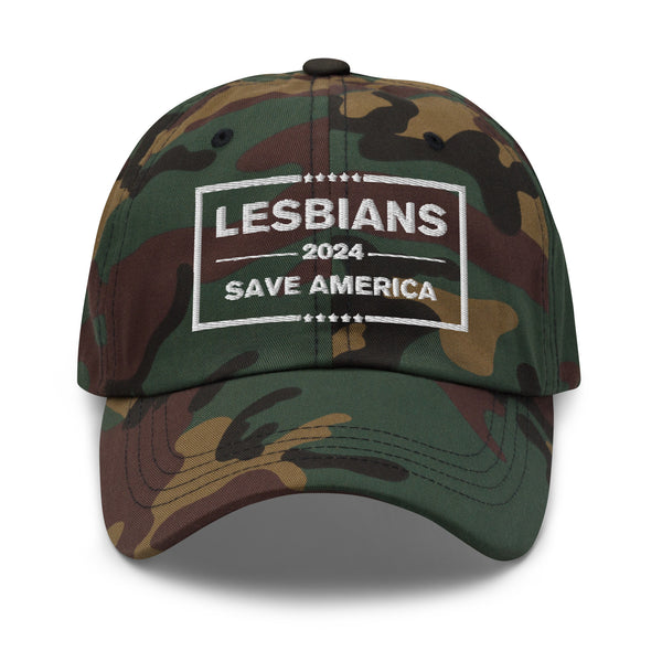 Lesbians Save America (White) Baseball Hat