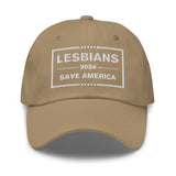 Lesbians Save America (White) Baseball Hat