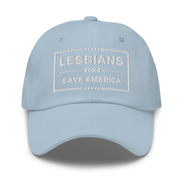 Lesbians Save America (White) Baseball Hat