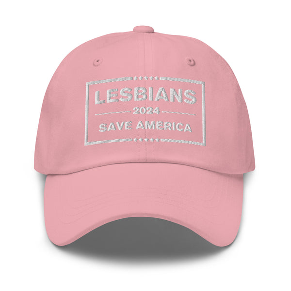 Lesbians Save America (White) Baseball Hat