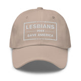 Lesbians Save America (White) Baseball Hat