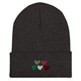 Abrosexual Pride Hearts Beanie