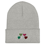 Abrosexual Pride Hearts Beanie