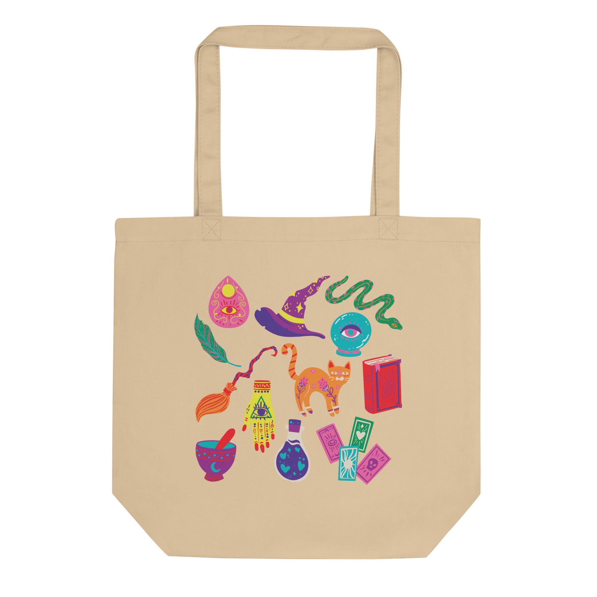 Rainbow Witch Tote Bag