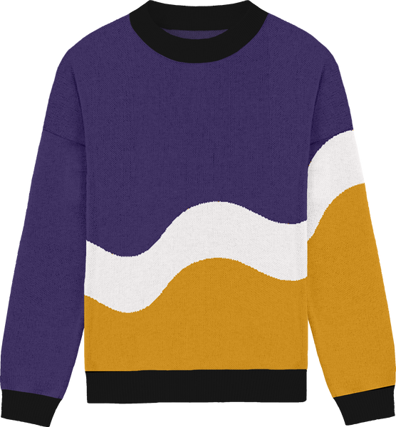 Non-Binary Squiggle Knit Crewneck