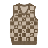 Evermore Checkered Knit Vest