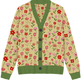 Flower Patch Knit Cardigan