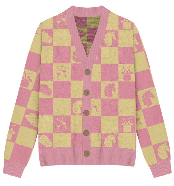 Midwest Princess Checker Knit Cardigan